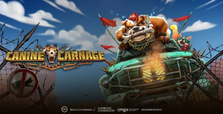 Take on the wild pack of the Canine Carnage slot