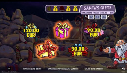 Santa's Gifts bonus game